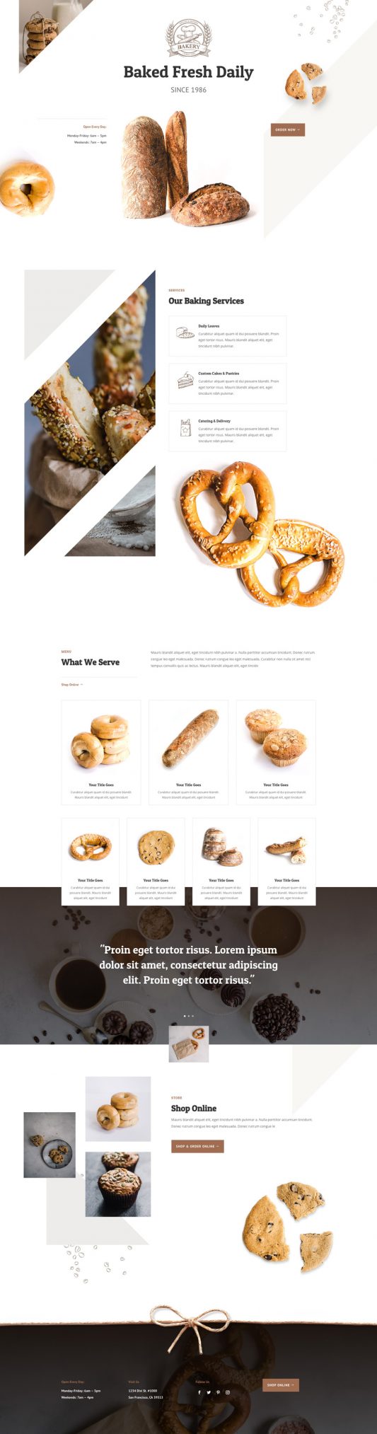 Bakery Landing Page