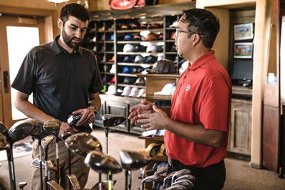 golf shop customer