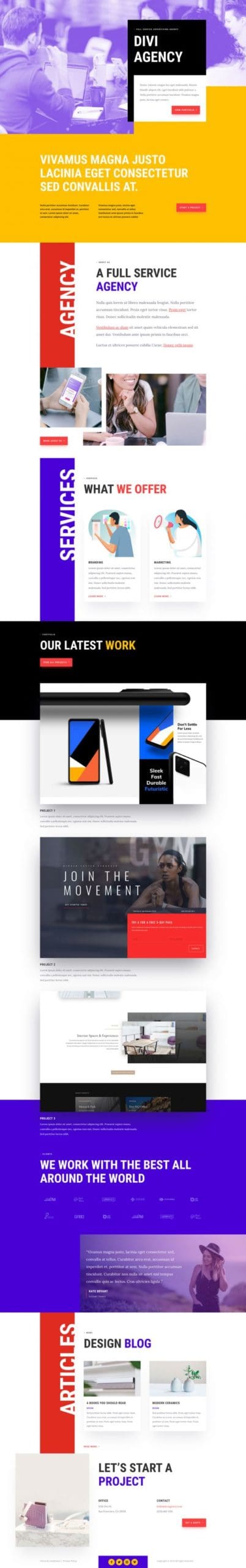 Advertising Agency Landing Page