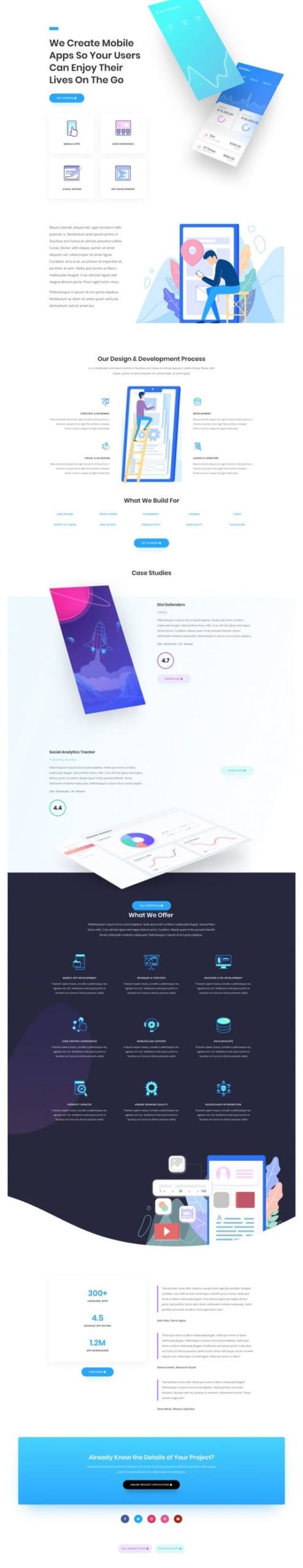 App Developer Landing Page
