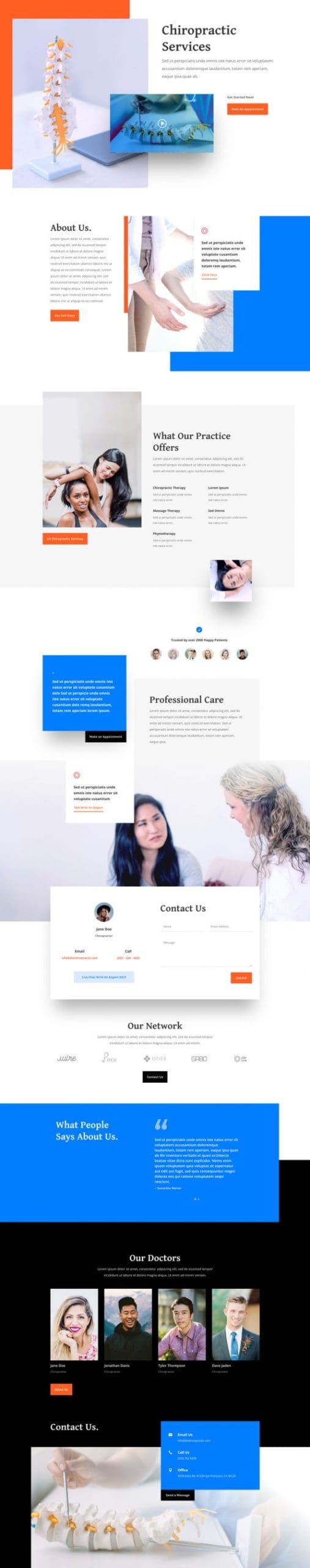 Chiropractor Landing Page