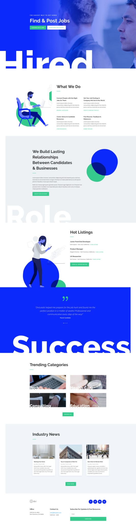 Job Board Landing Page