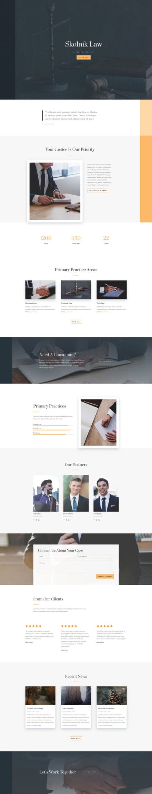 Law Firm Landing Page