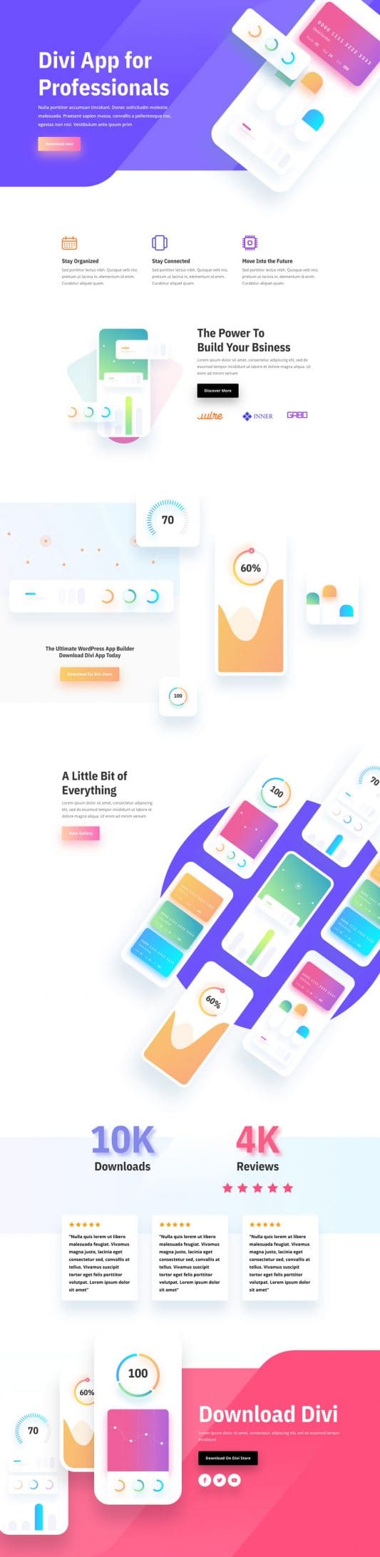 Mobile App Landing Page