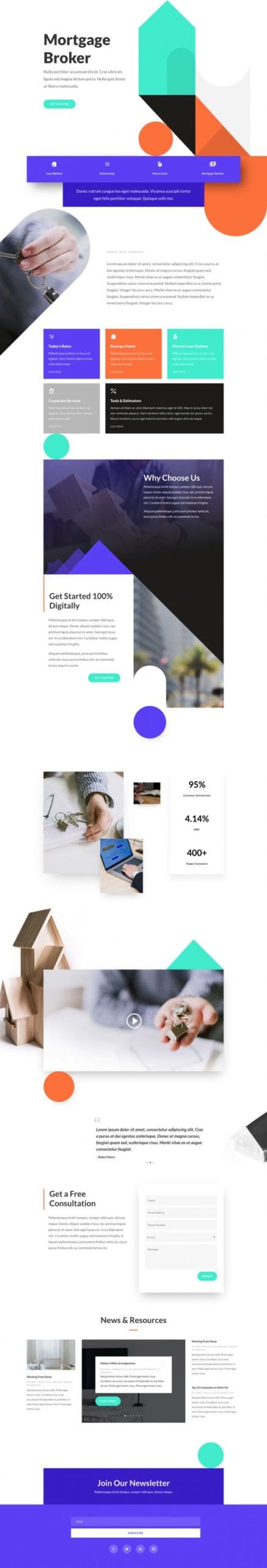 Mortgage Broker Landing Page