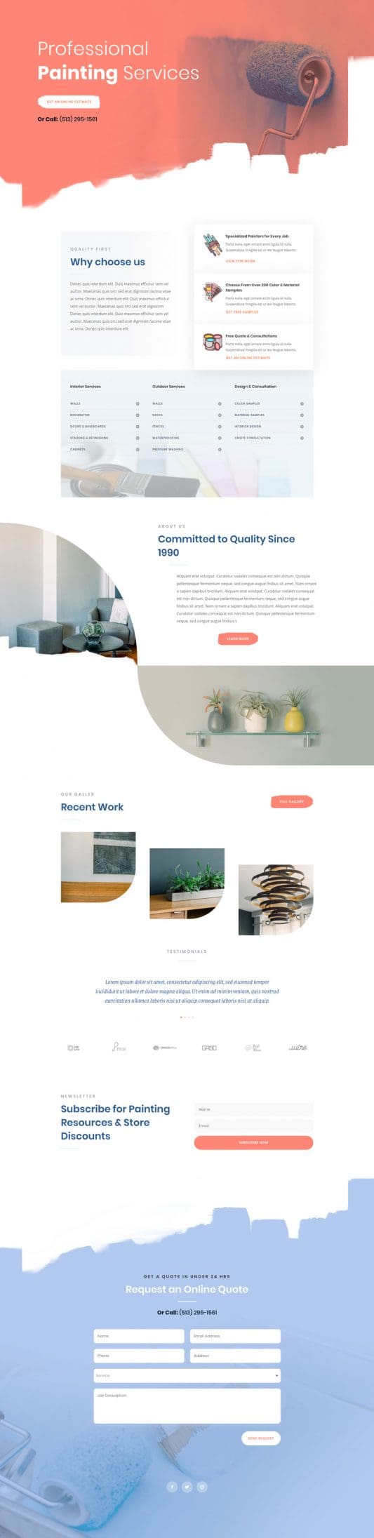 Painting Service Landing Page
