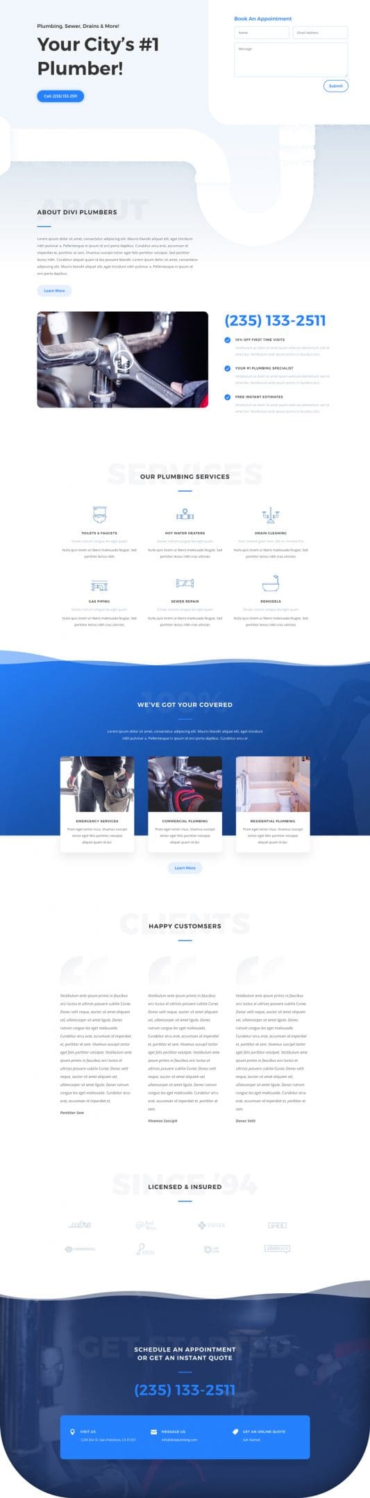 Plumber Landing Page