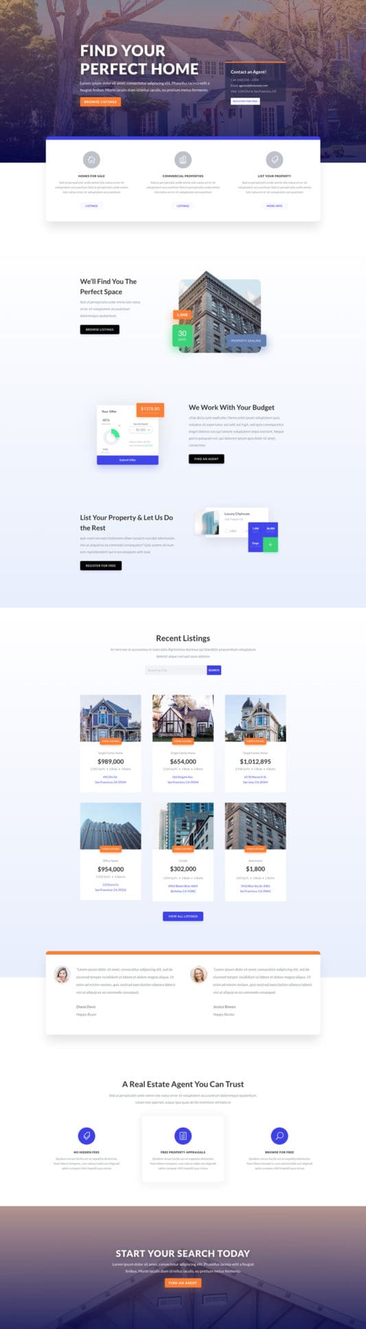 Real Estate Landing Page