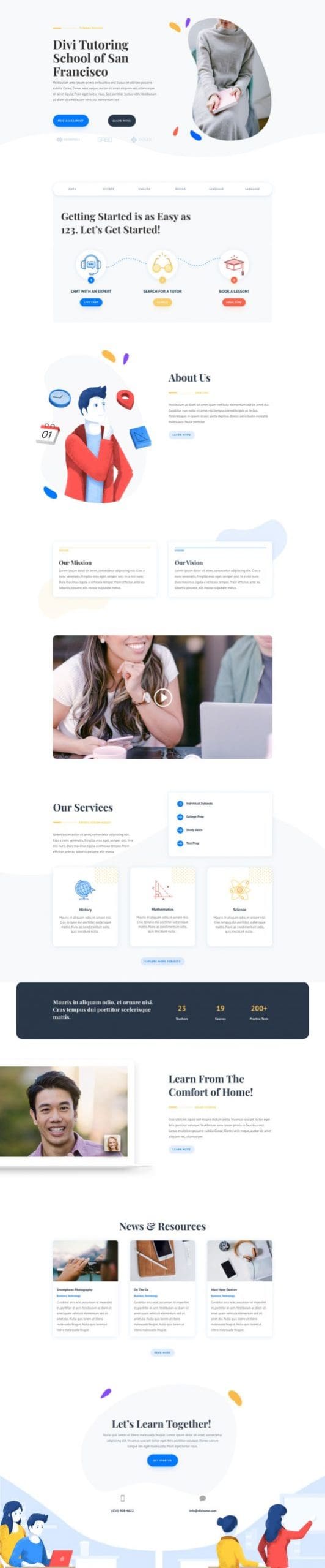 Tutor Landing Page