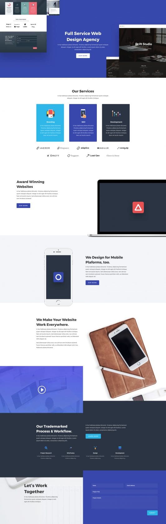 Web Agency Landing Page